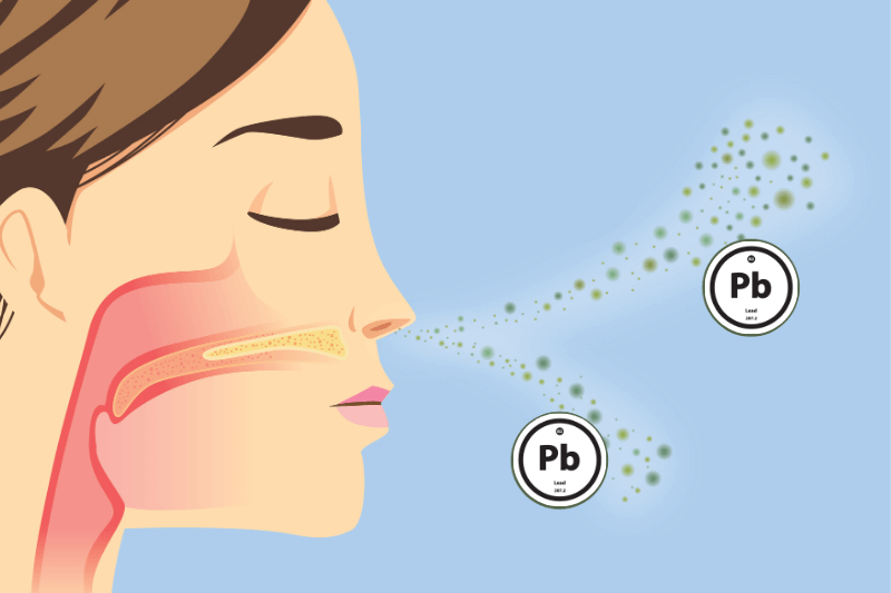 breathing in lead
