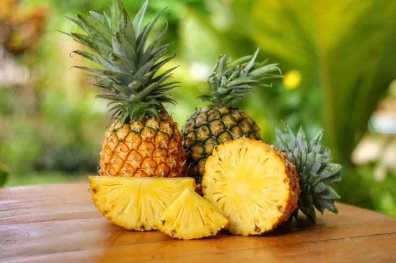 bromelain in the pineapple