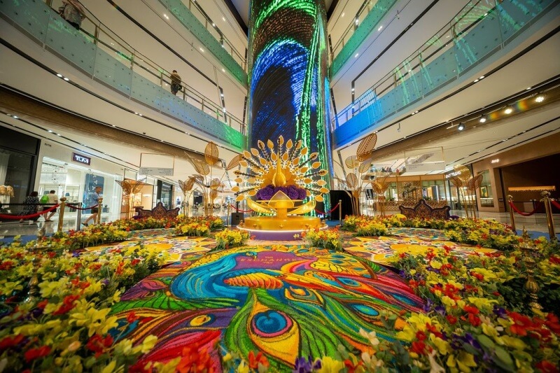 colourful deepavali decorations