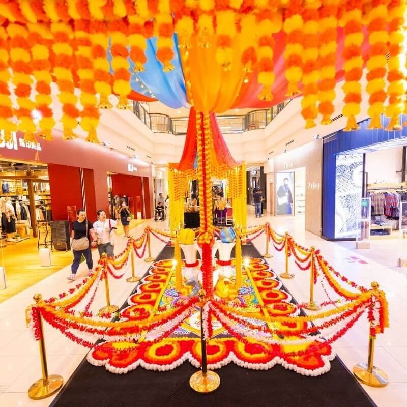 colourful kolam celebration deepavali