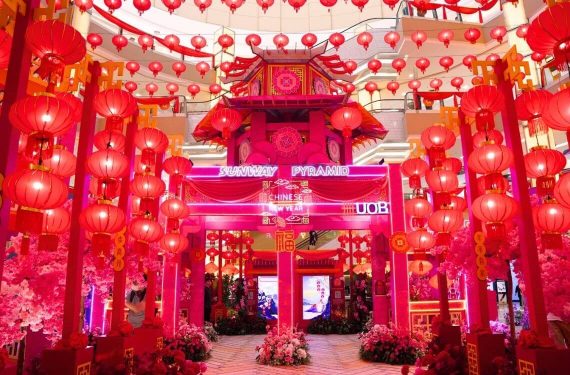 sunway pyramid chinese new year decorations