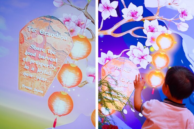 Chinese New Year Golden Lantern Grateful Messages