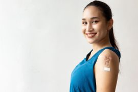 woman with scar on arm