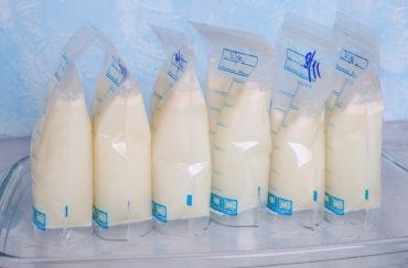 breastmilk in milk bag