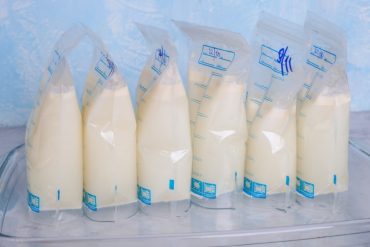 breastmilk in milk bag