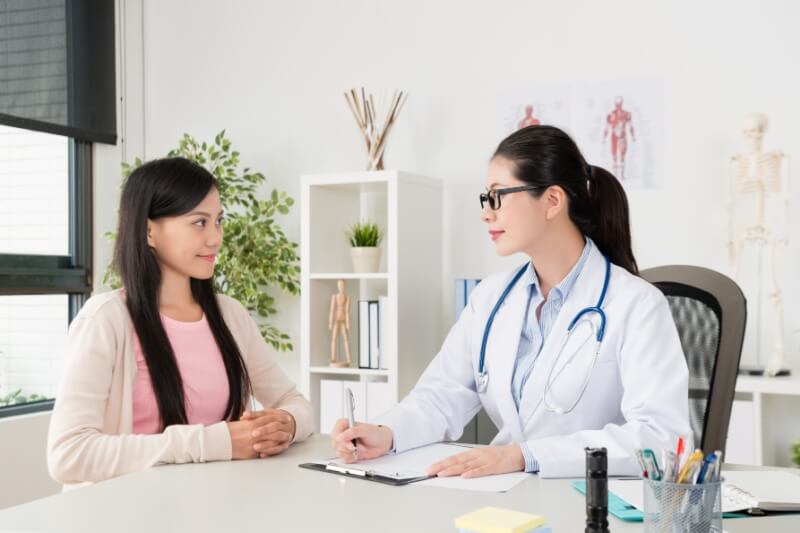 woman having doctors consultation