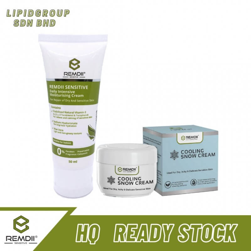 combo-set-remdii-sensitive-intensive-moisturising-cream-50g-remdii-cooling-snow-cream-30g-for-eczema