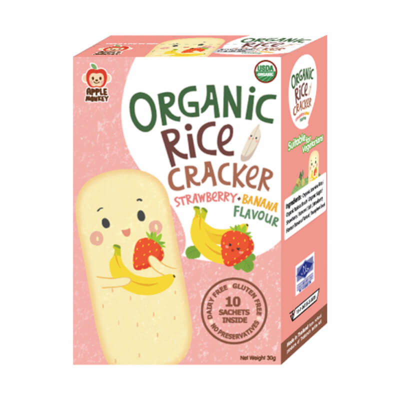 apple-monkey-organic-rice-cracker-strawberry-banana-flavour