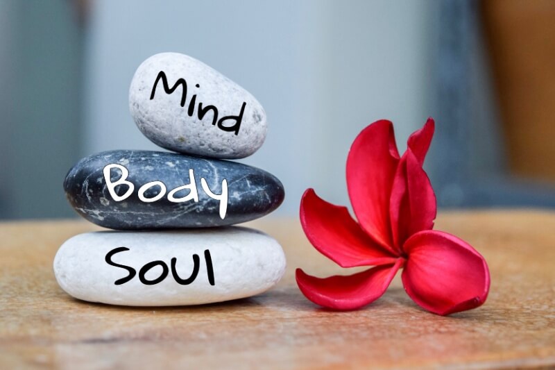 Holistic health concept of zen stones 