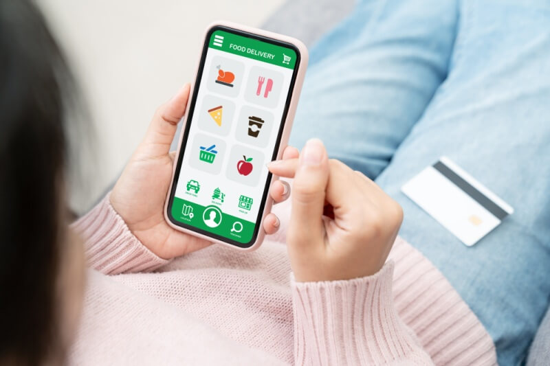 online shopping icon for groceries