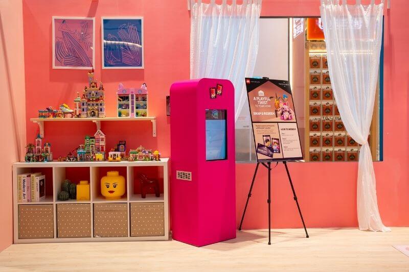 Instagram Hashtag Printing Booth LEGO immersive experience