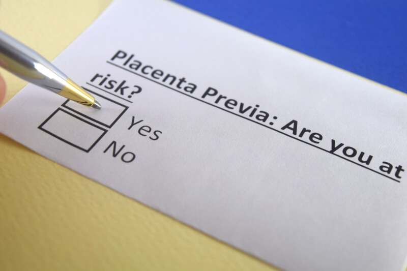 Placenta previa condition risk