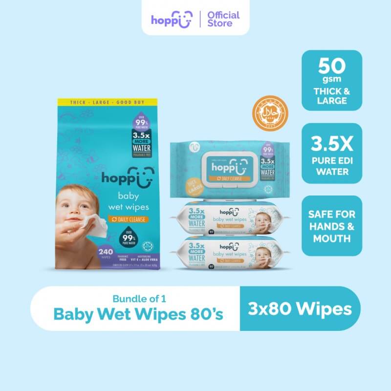 hoppi-premium-99-baby-water-wipes-baby-wipes-wet-wipes-wet-tissue-80-wipes-with-cap-x-3-packs