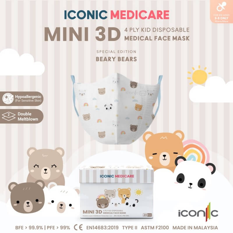 -baby-3d-mini-4-ply-beary-bear-medical-face-mask-20pcs
