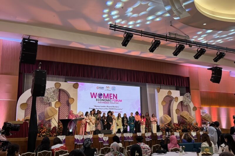 business woman at the ASEAN forum
