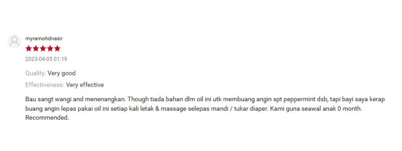 Tanamera Kidz Massage Oil