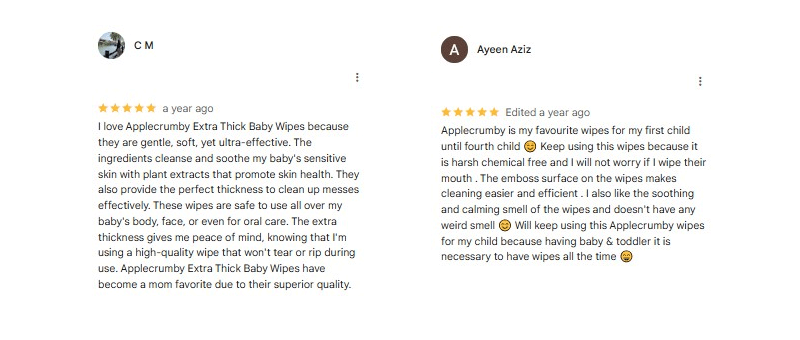 Applecrumby’s Premium Baby Wipes