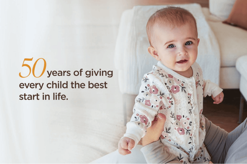 babyshop celebrating 50 years visual with baby