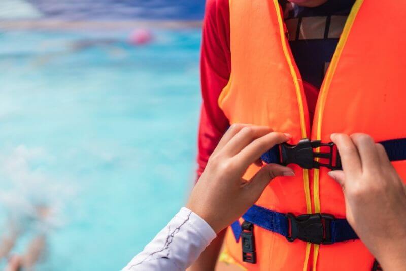 life saving jacket for children swimming safety tips