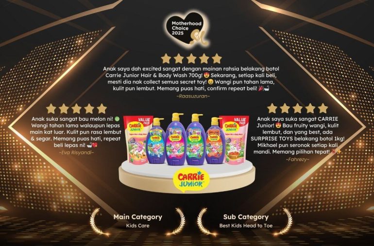 carrie junior motherhood choice awards