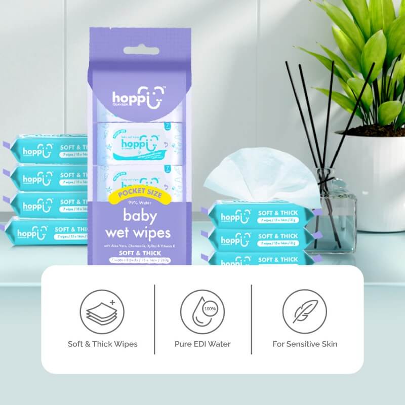 hoppi-premium-99-baby-water-wipes-mini-wipes-pocket-wipes-baby-wipes-wet-wipes-wet-tissue-7-wipes-x-8-packs