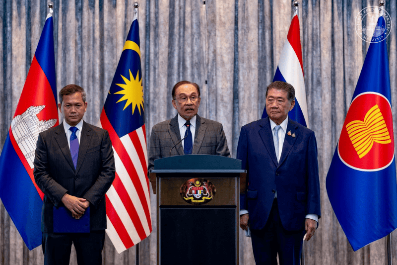 Malaysia Thailand and Cambodia ceasefire putrajaya