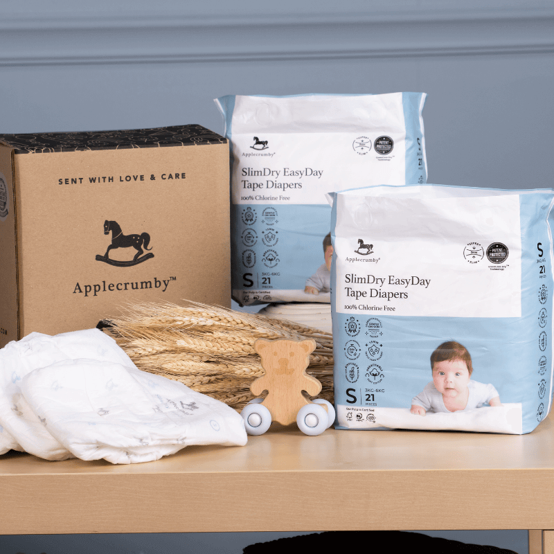 applecrumby slimdry easy day diaperes