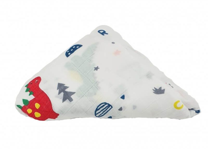 akarana-baby-newborn-baby-bamboo-muslin-swaddle-soft-blanket-dino