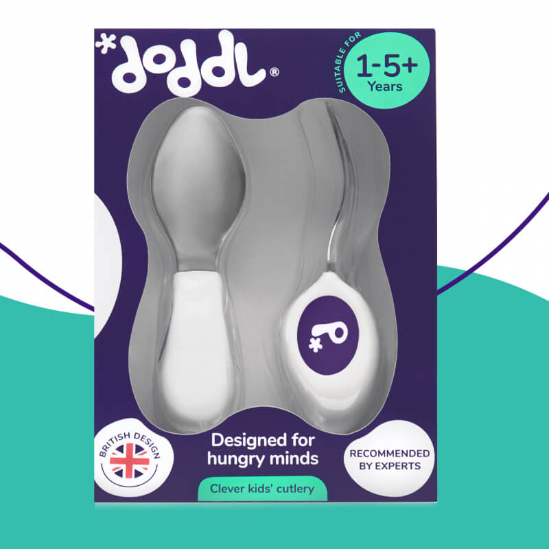 doddl-children-s-spoon-and-fork-for-toddler-mealtime-and-self-feeding-indigo