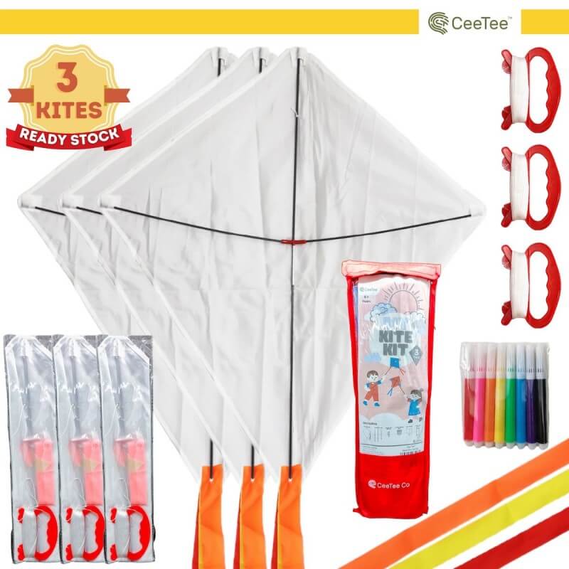 diamond-kids-kites-layang-layang-3pcs-easy-flying-long-tail-150cm-diy-kite-kit--wau-senang-terbang-large-size-61cmx71cm