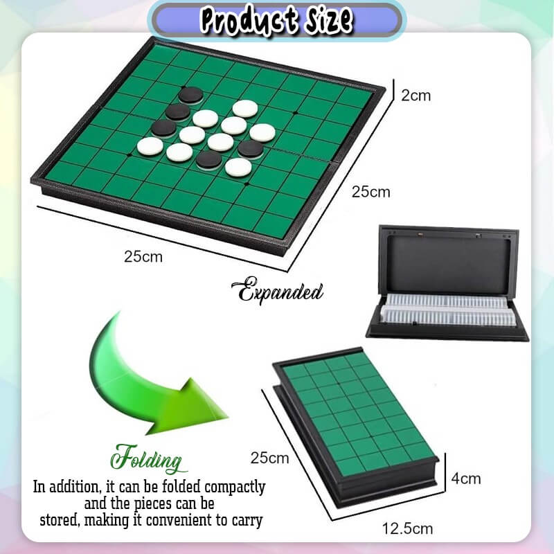 little-b-house-magnetic-folding-reversi-othello-board-chess-children-family-game-duel-othello-educational-bt274