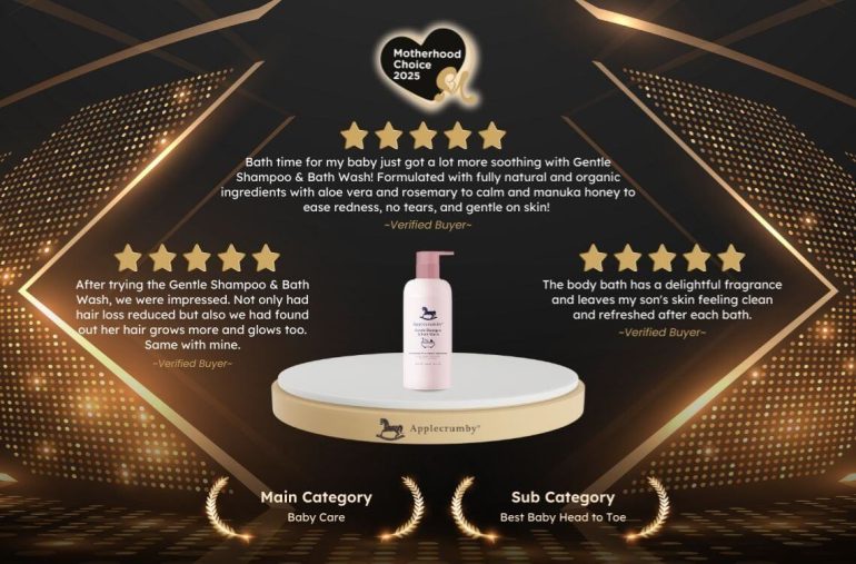 Applecrumby’s Gentle Shampoo and Bath Wash Motherhood Choice Awards 2025