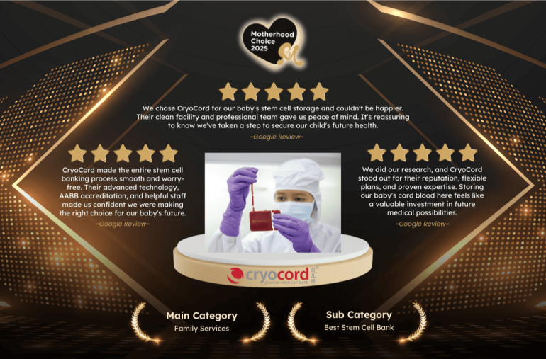 Stem cell bank motherhood choice awards 2025