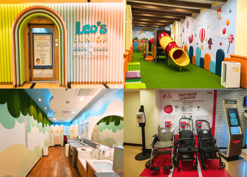 Leo's Junior Kids Toilet & Baby Room is located at LG1, Sunway Pyramid.