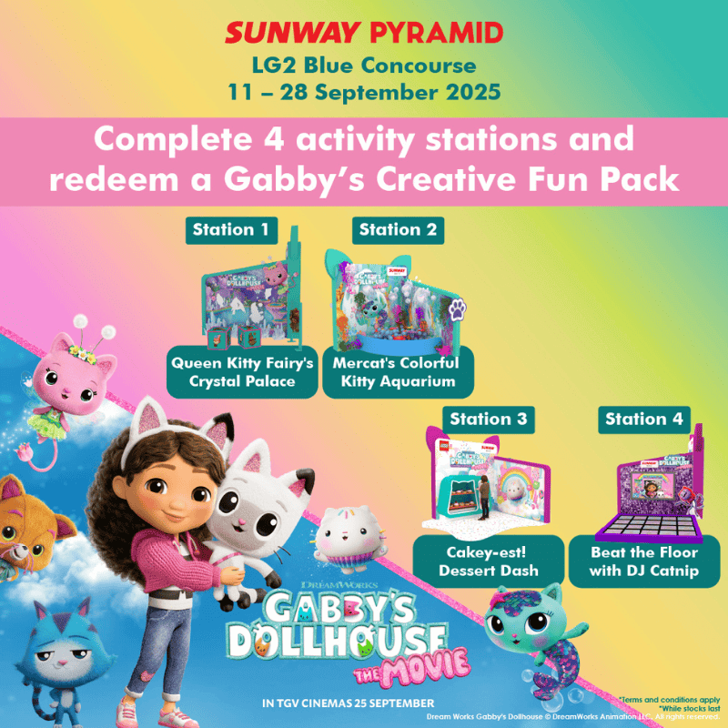 Gabby Dollhouse Activation in Sunway Pyramid