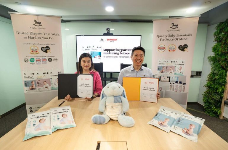 applecrumby and sunway malls collaboration program