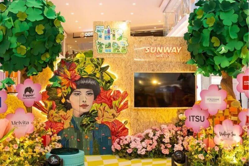 sunway velocity mall sustainable decorations 