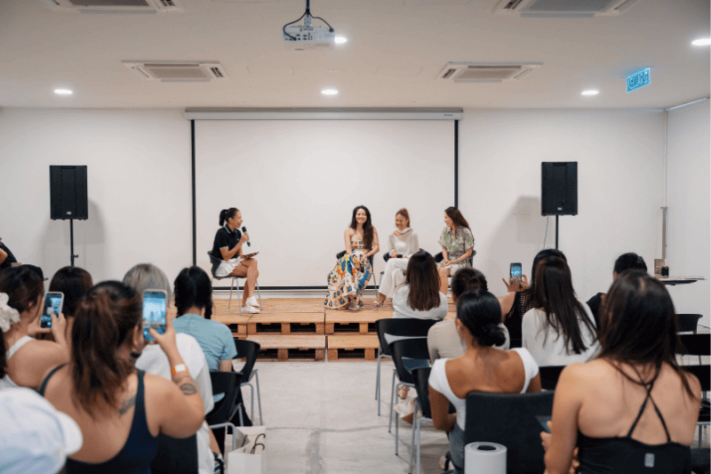 women wellness group chat team building efforts