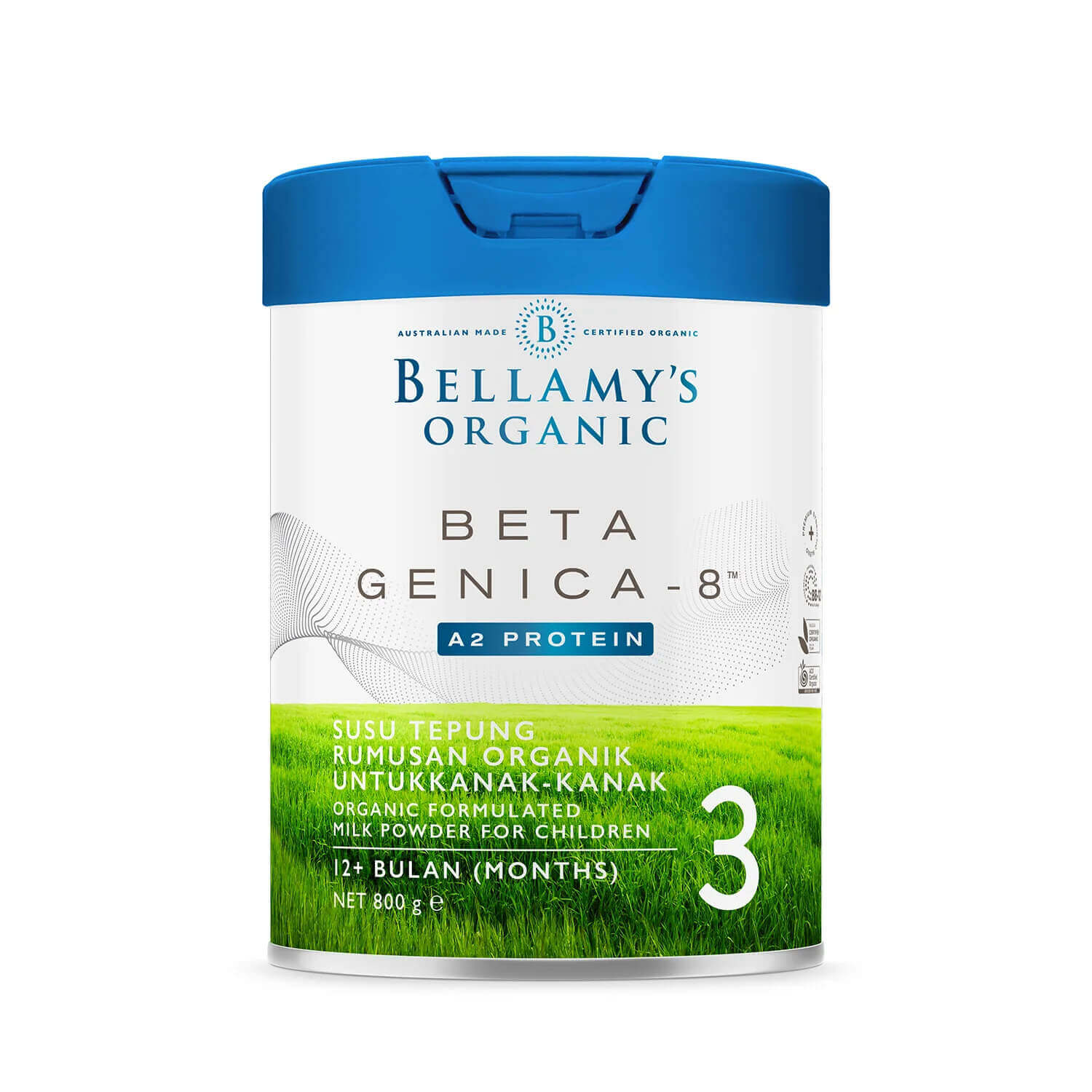 milk powder bellamy's organic beta genica-8 step 3 toddler milk