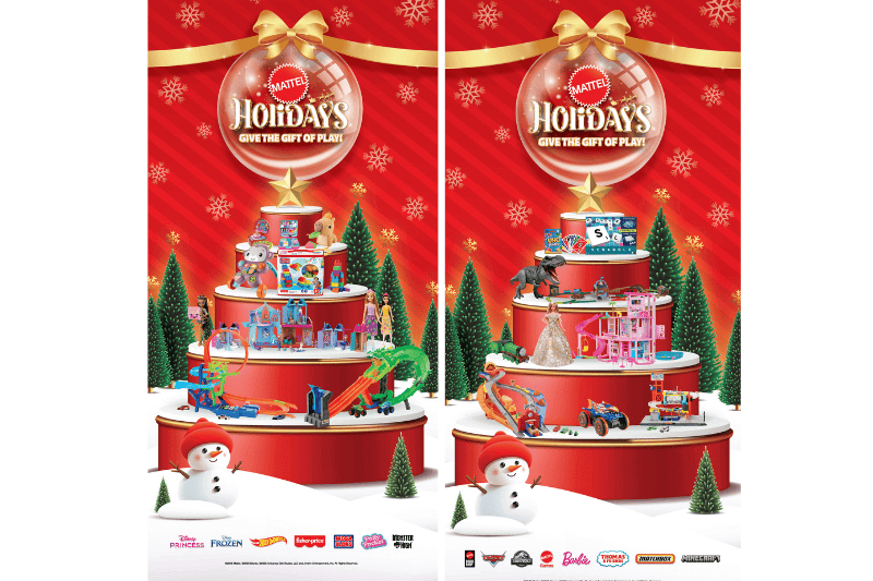 mattel toy tower christmas celebration