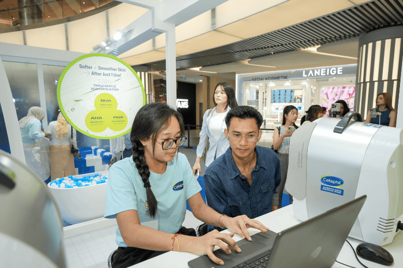 roadshow by cetaphil skincare in One utama, Kuala Lumpur skincare analysis