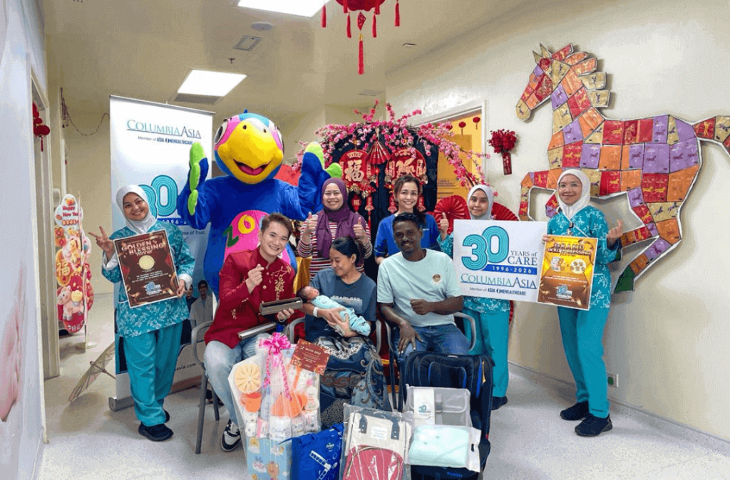 first newborn baby on Chinese New Year at Columbia Asia Hospital