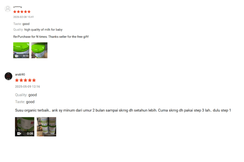 HiPP Junior Testimonials