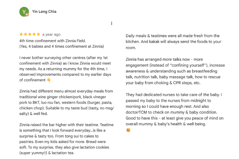 Zinnia Fields Testimonials