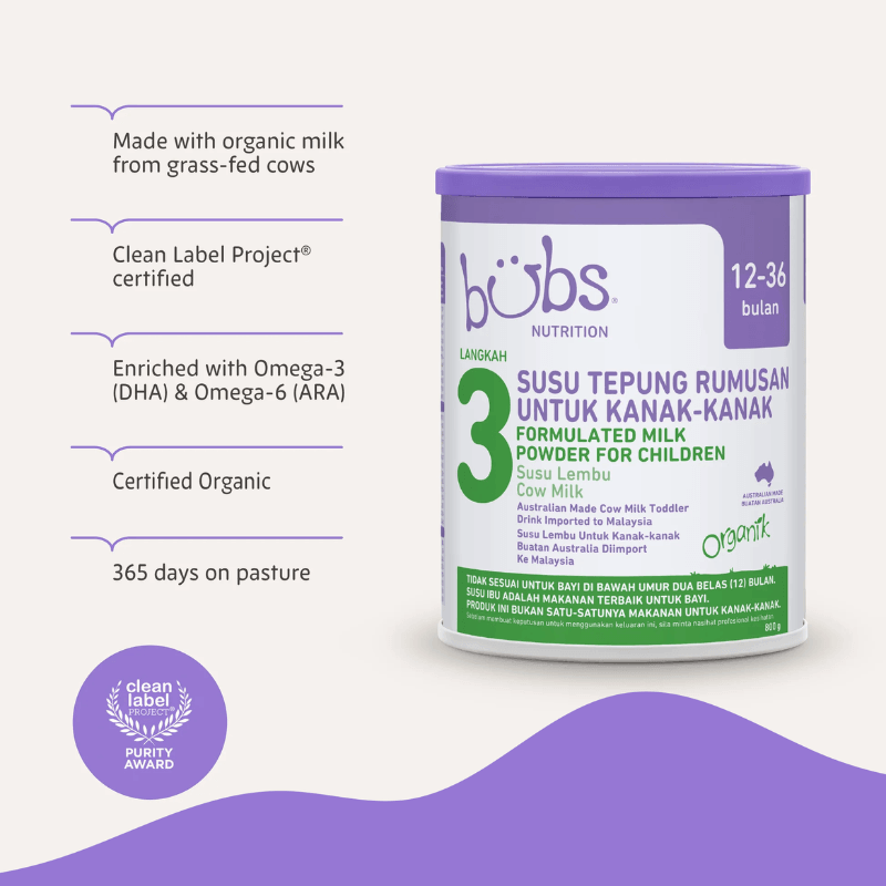 Bubs Organic Grass Fed Toddler Milk Drink