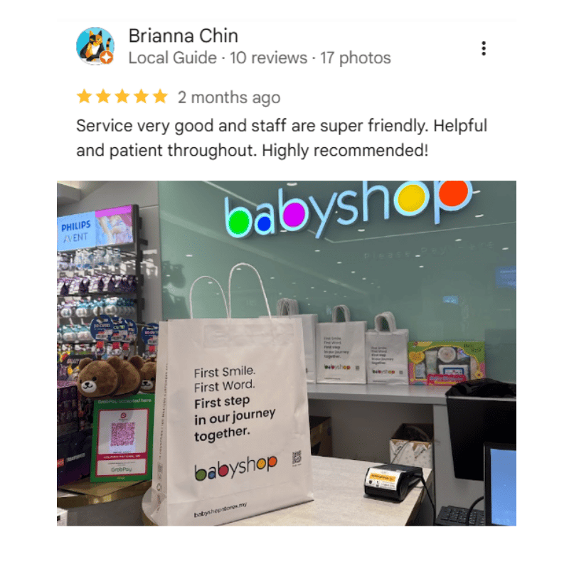 babyshop malaysia testimonials