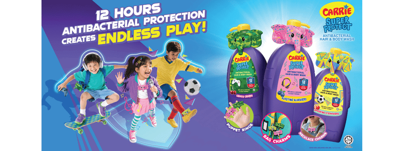 Carrie Junior Antibacterial Hair Body Wash