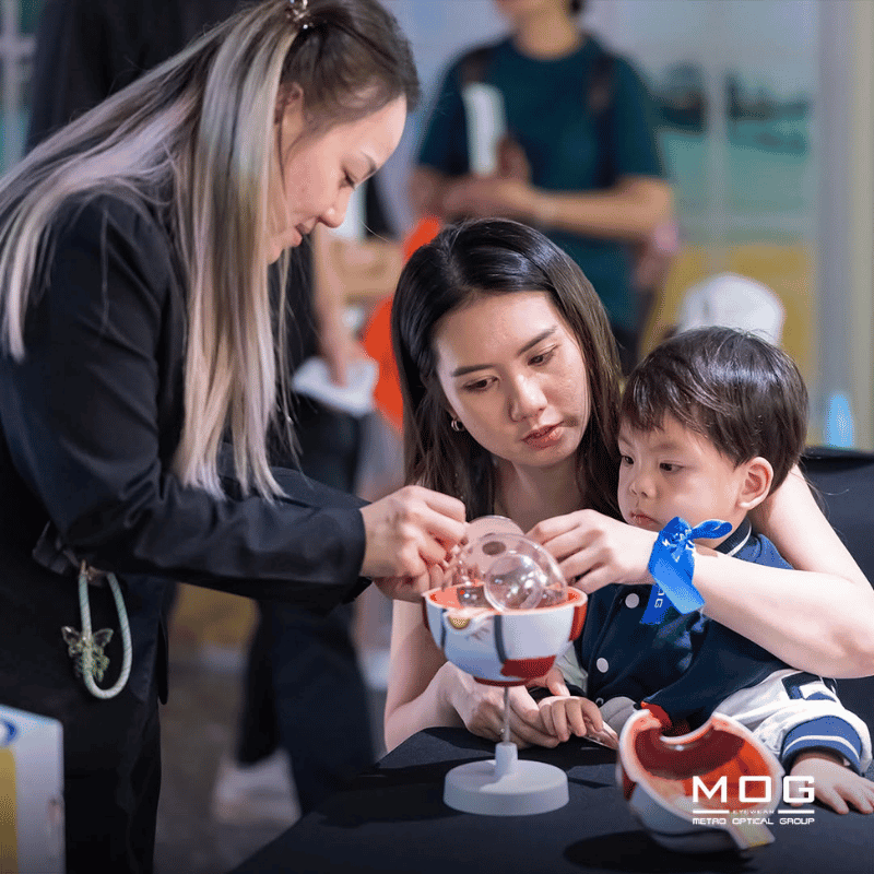 MOG eye wear children checking eyes for vision