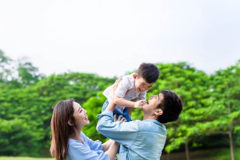 image of family together enjoying some time outdoors