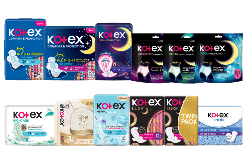 kotex sanitary pads